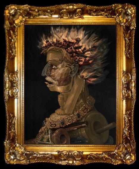 framed  Giuseppe Arcimboldo Fire, ta009-2